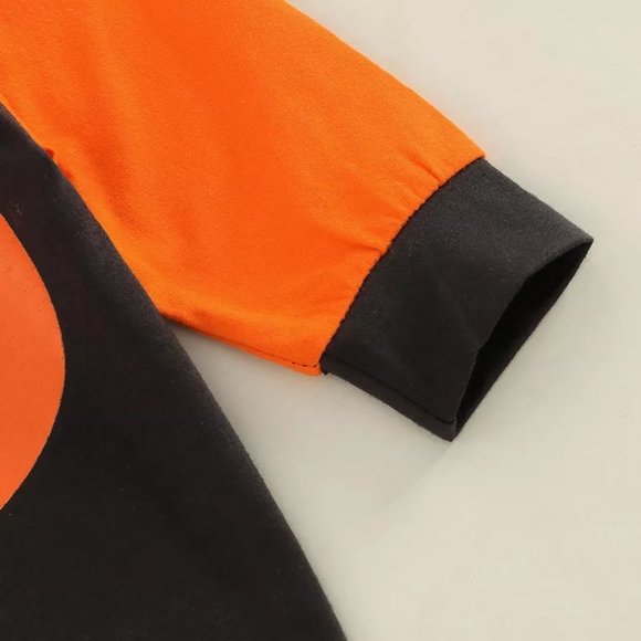 Halloween Pumpkin Baby Boys Romper Jumpsuit - Picture 3 of 6